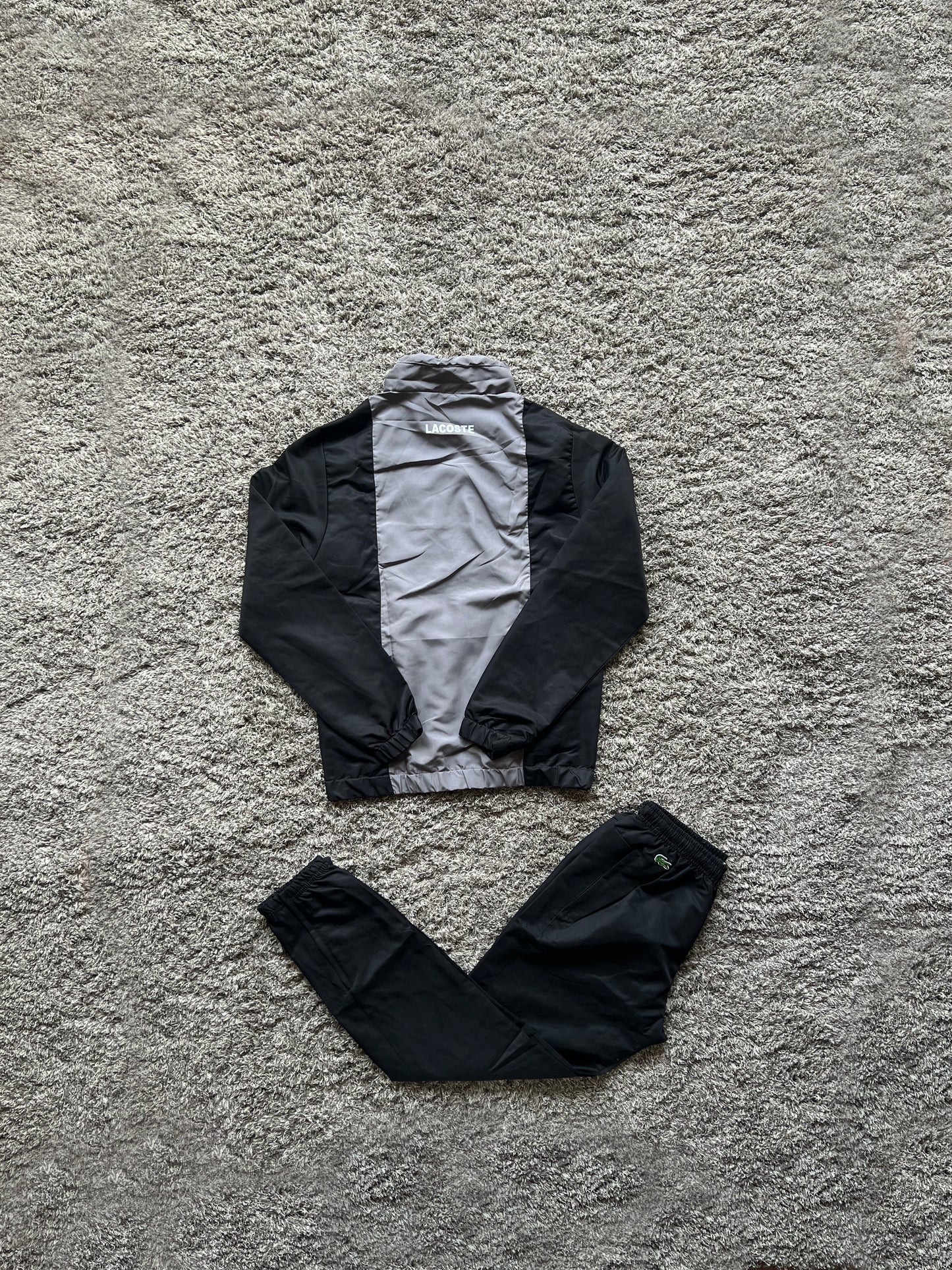 Лакосте "Stripe Sport" Сиво & Черно
