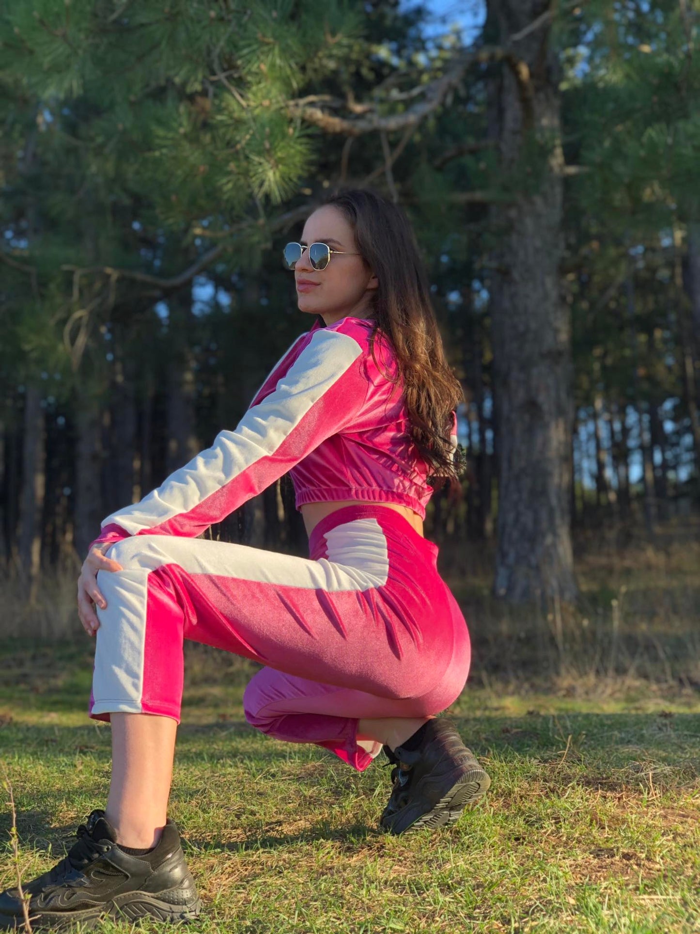 Розово с Бяло Плюшено Екипче "bBabilon"