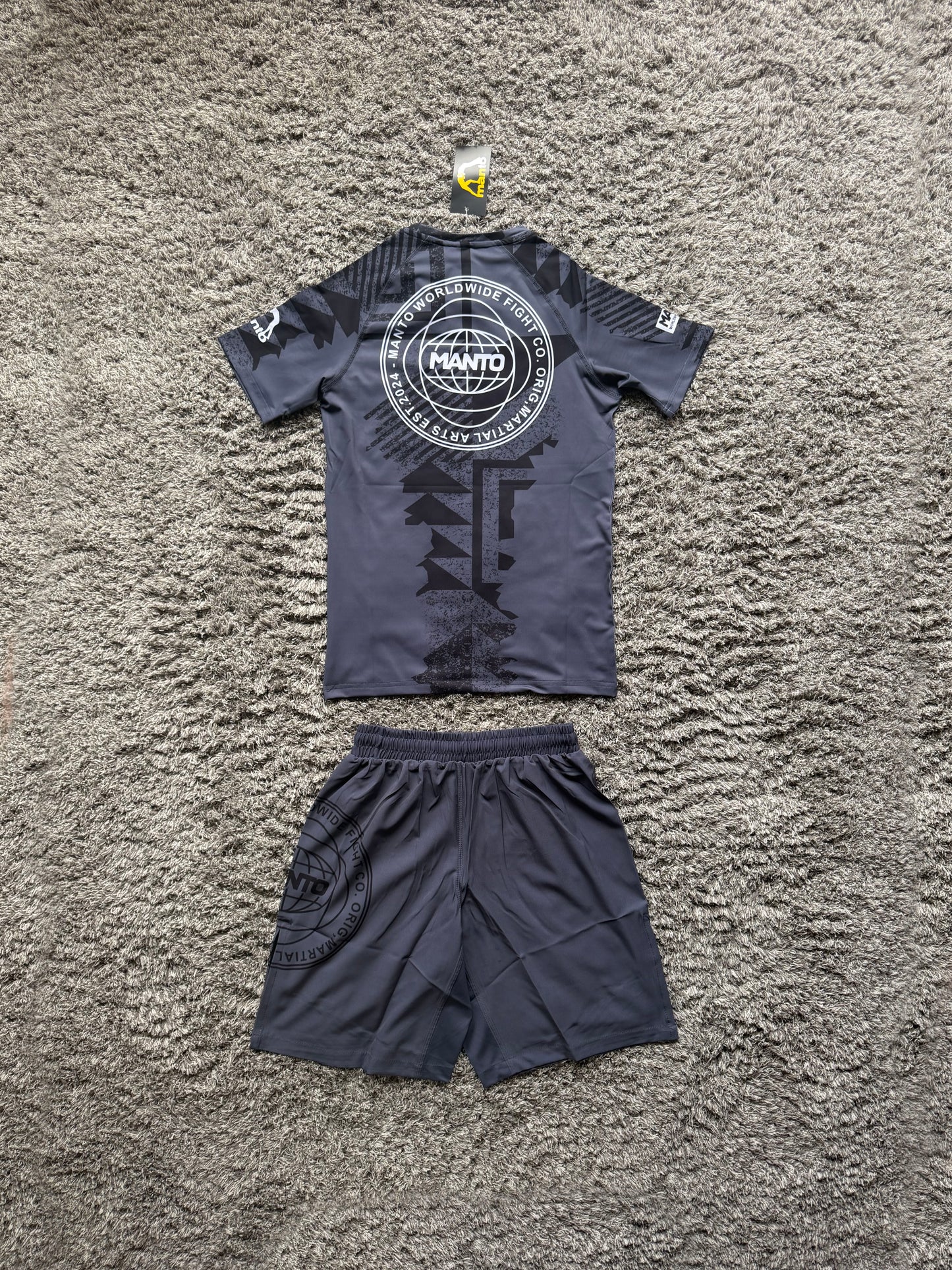 Манто "Fragments" Сив