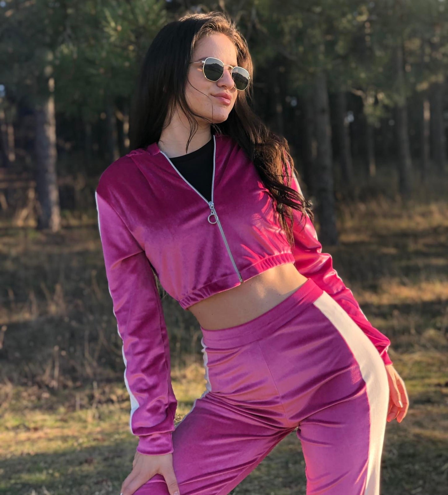 Розово с Бяло Плюшено Екипче "bBabilon"