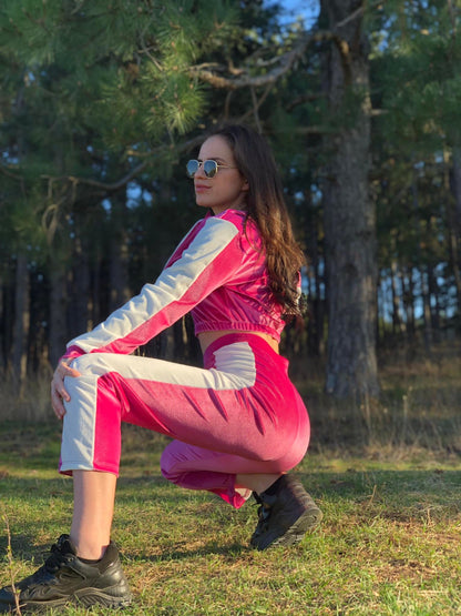 Розово с Бяло Плюшено Екипче "bBabilon"